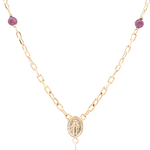 Cadena de Oro Amarillo 18K Rosario Limada  