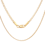 Cadena de Oro Amarillo 18K Bismark  