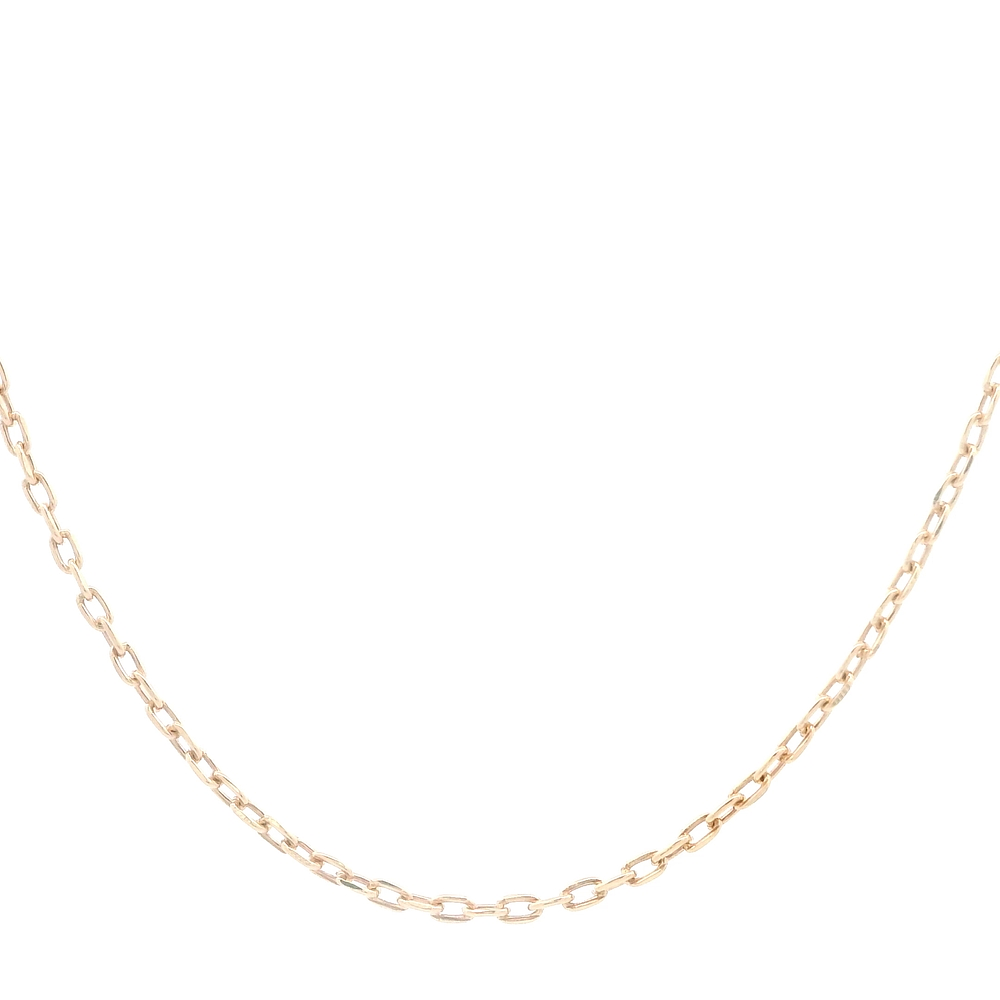 Cadena de Oro Amarillo 18K Limada   