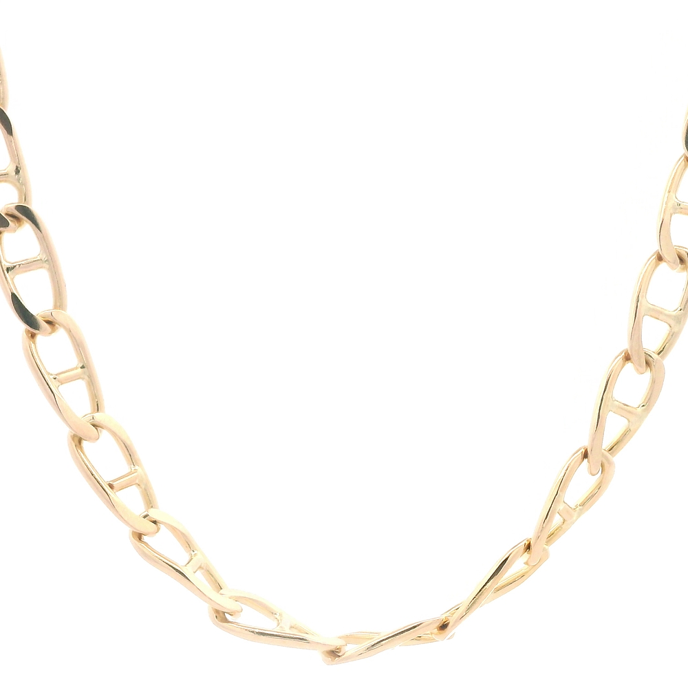 Cadena de Oro Amarillo 18K Banana  