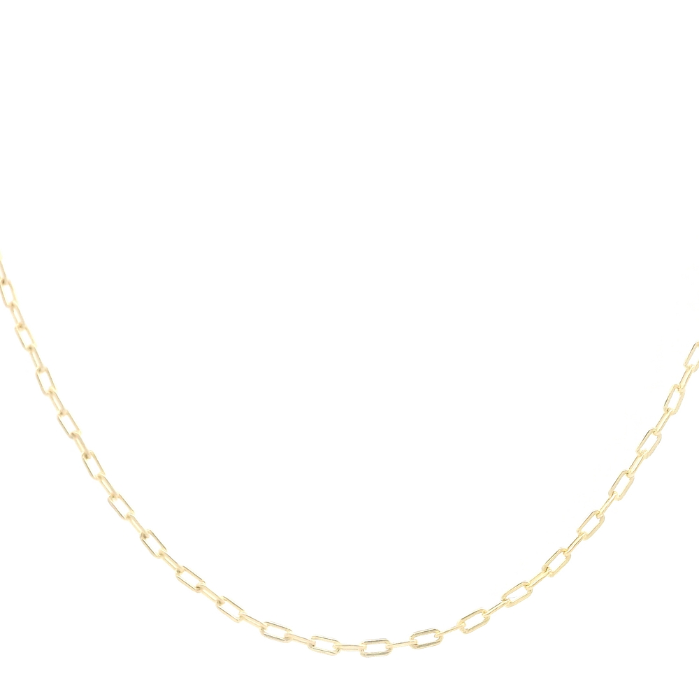 Cadena de Oro Amarillo 18K Limada /Resorte 