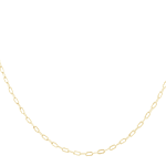 Cadena de Oro Amarillo 18K Limada /Resorte 