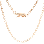 Cadena de Oro Amarillo 18K Limada Tubular  