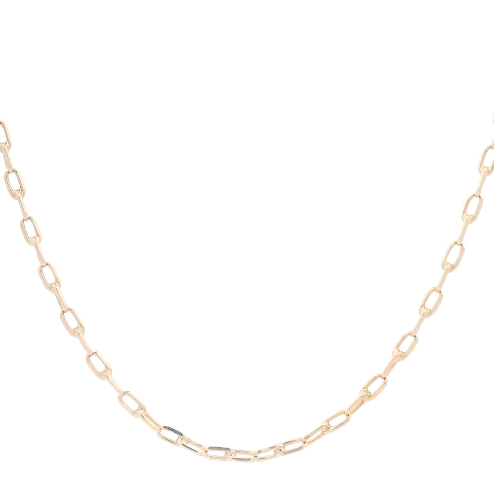 Cadena de Oro Amarillo 18K Limada  