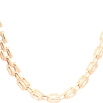 Cadena de Oro Rosado  18KPanther Tubular  