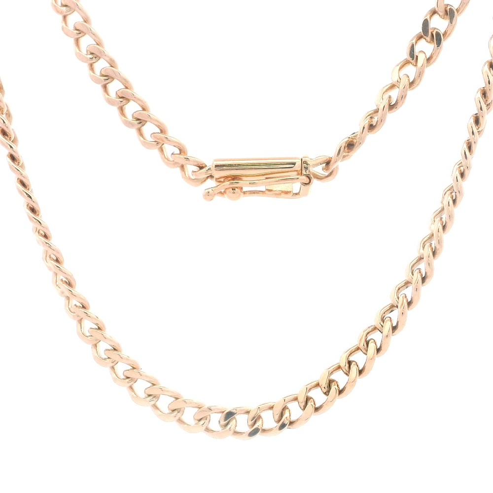 Cadena de Oro Amarillo 18K Barbada  