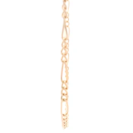 Cadena de Oro Rosado 18K Figaro 3x1  