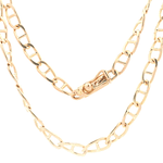 Cadena de Oro Amarillo 18K Banana  