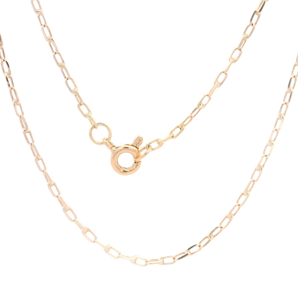 Cadena de Oro Amarillo 18K Limada  