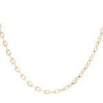 Cadena de Oro Amarillo 18K Limada /Resorte 