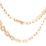 Cadena de Oro Rosado  18KPanther Tubular  