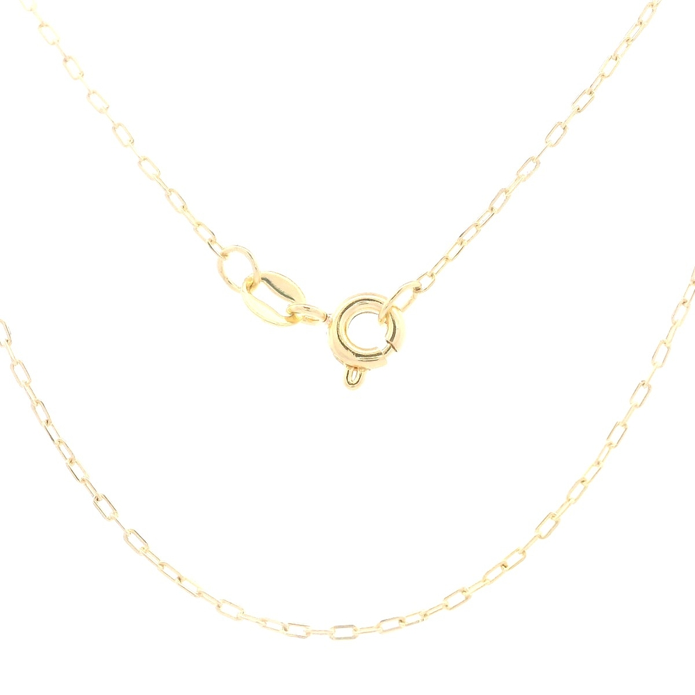 Cadena de Oro Amarillo 18K Limada /Resorte 