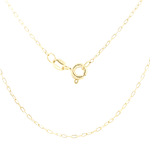 Cadena de Oro Amarillo 18K Limada /Resorte 