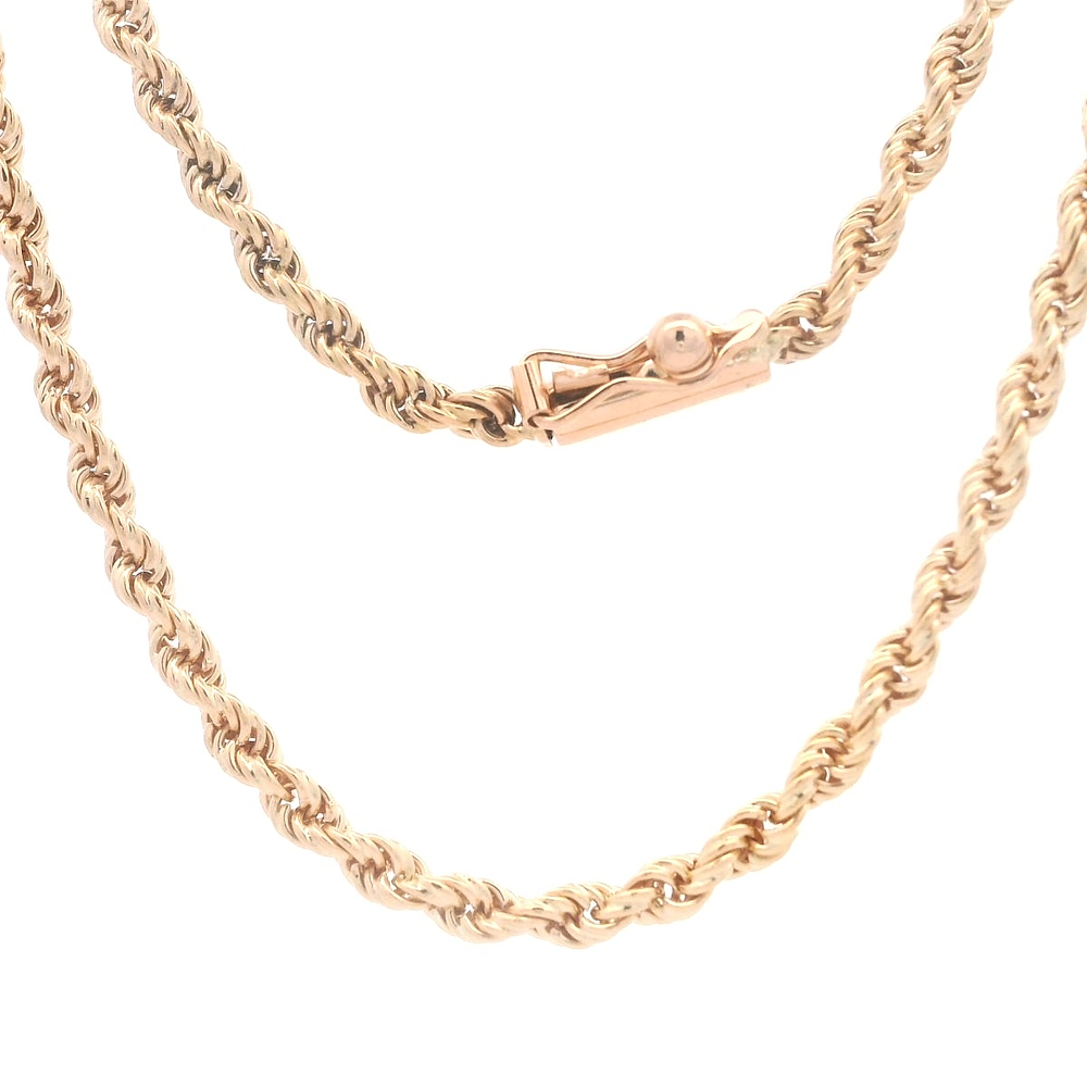 Cadena de Oro Amarillo 18K Tourbillon Tubular 