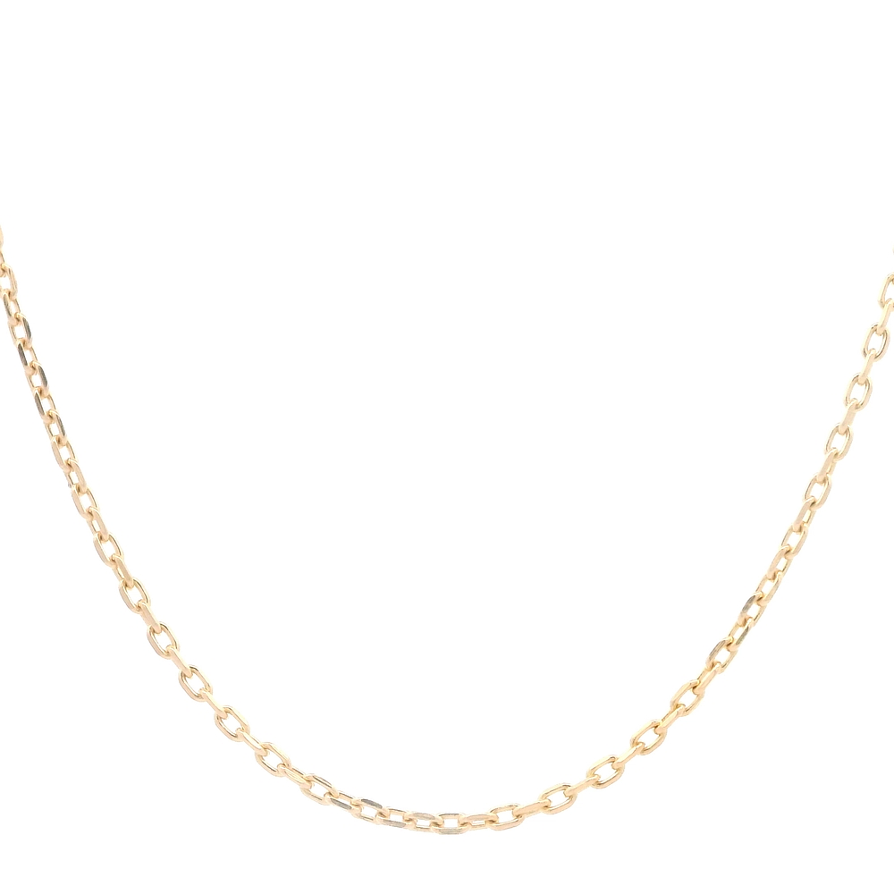 Cadena de Oro Amarillo 18K Limada  