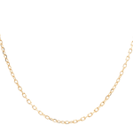 Cadena de Oro Amarillo 18K Limada  