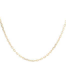 Cadena de Oro Amarillo 18K Limada  