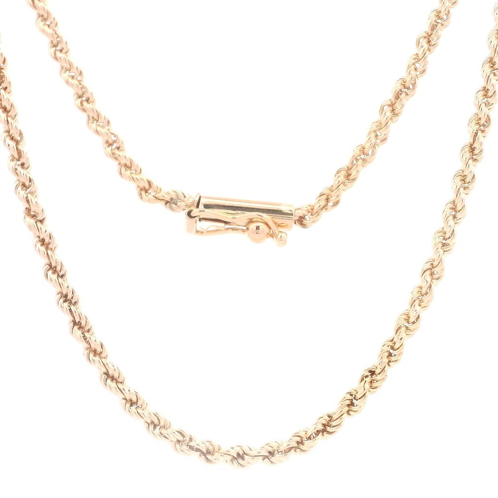 Cadena de Oro Amarillo 18K Tourbillon Tubular 