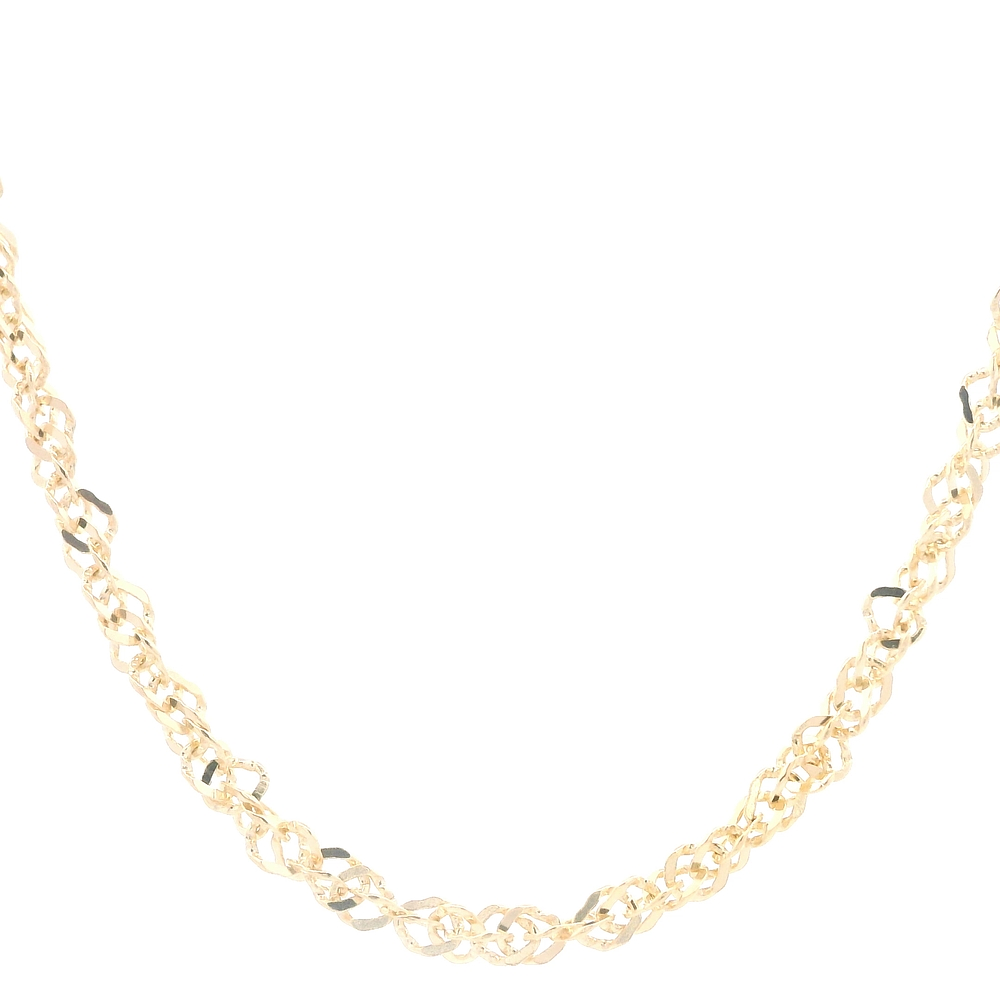 Cadena de Oro Amarillo 18K Garibaldi Espiral 