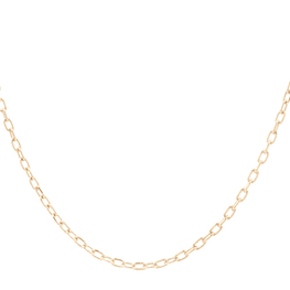 Cadena de Oro Amarillo 18K Limada  