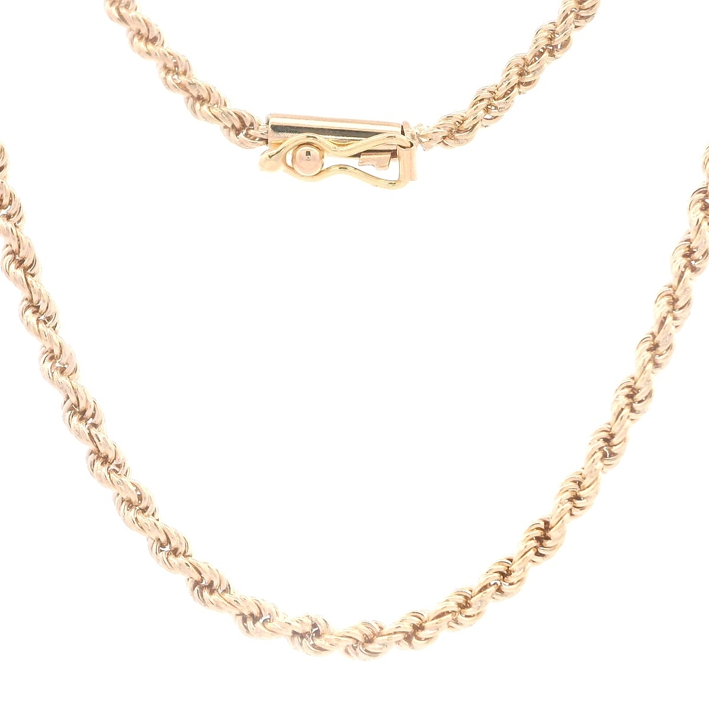 Cadena de Oro Amarillo 18K Tourbillon Tubular 