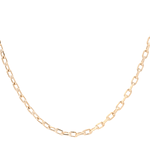 Cadena de Oro Amarillo 18K Limada /Resorte 