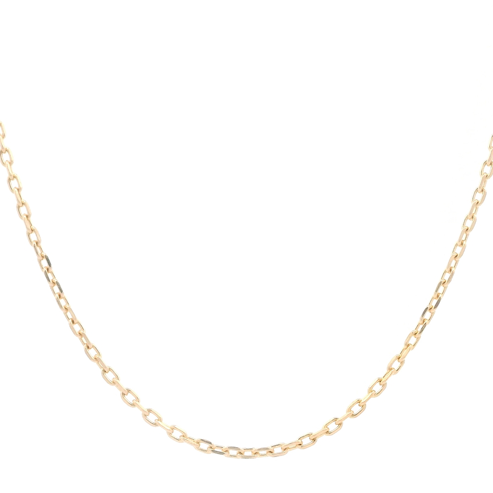 Cadena de Oro Amarillo 18K Limada  