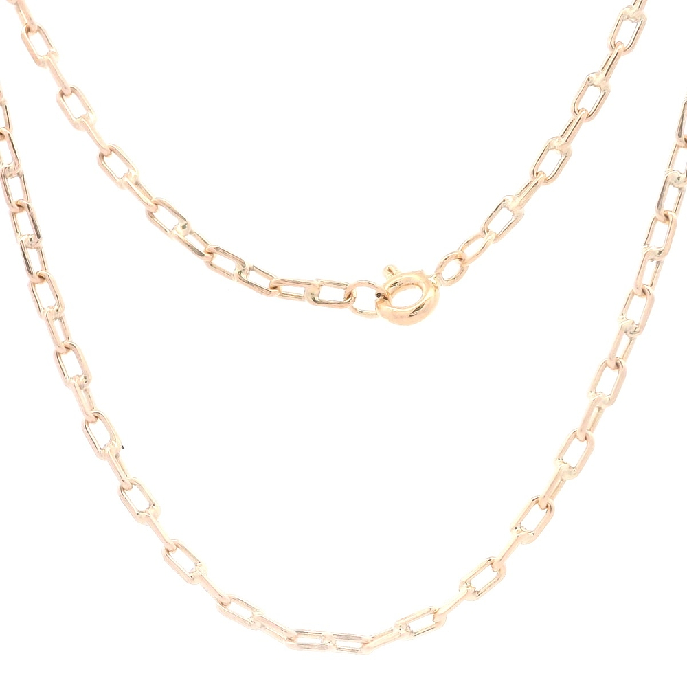 Cadena de Oro Rosado  18KLimada  