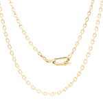 Cadena de Oro amarillo 18K Limada  