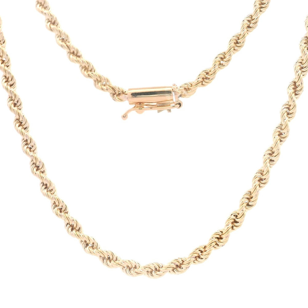 Cadena de Oro Amarillo 18K Tourbillon Tubular  