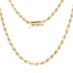 Cadena de Oro Amarillo 18K Tourbillon Tubular  