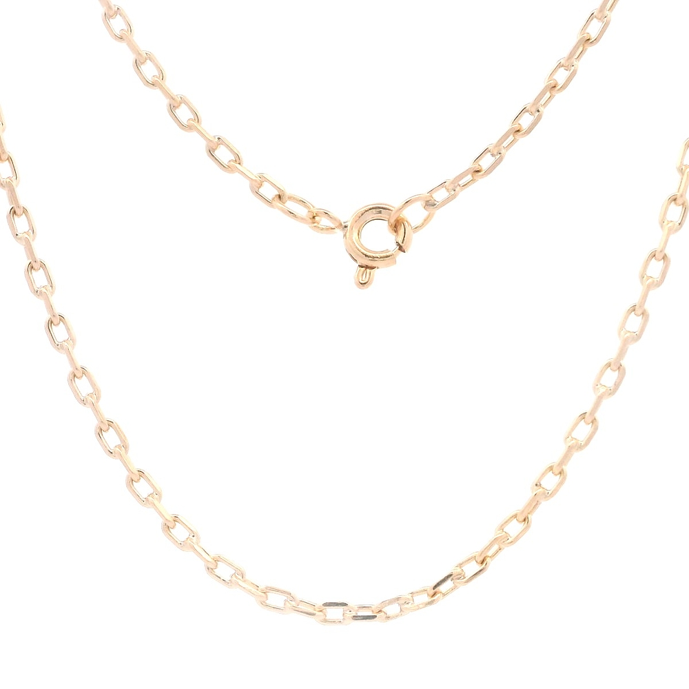 Cadena de Oro Amarillo 18K Limada /Resorte 