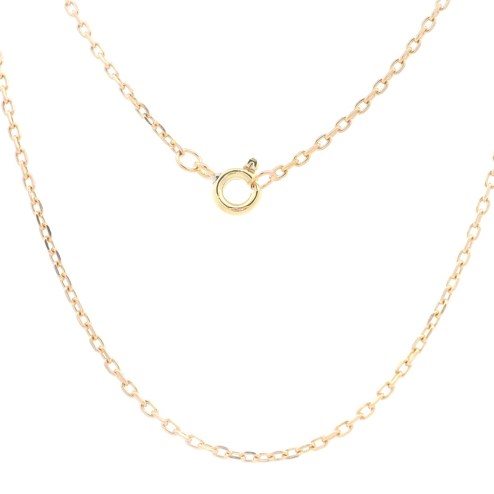Cadena de Oro Amarillo 18K Limada  