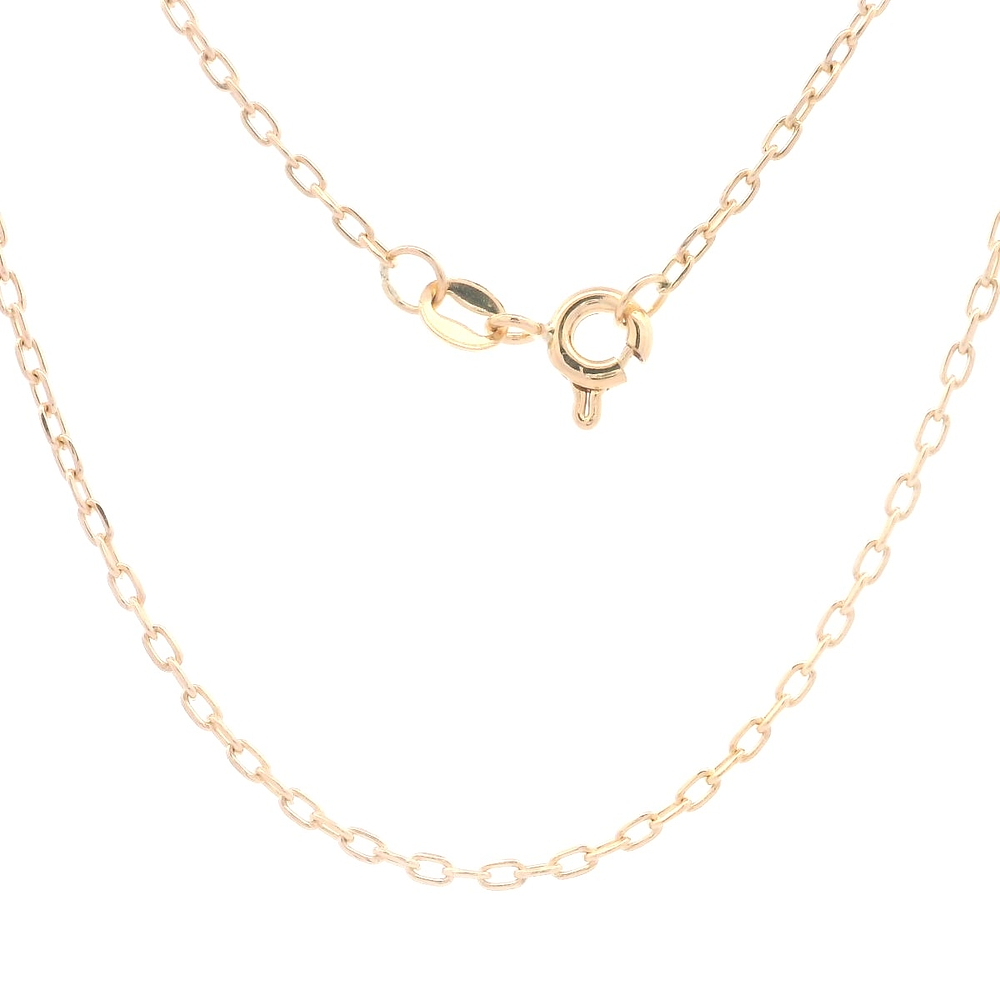 Cadena de Oro Amarillo 18K Limada  