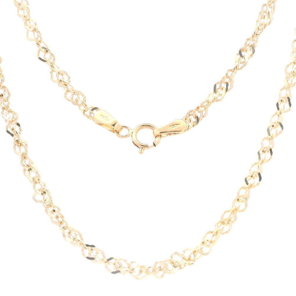 Cadena de Oro Amarillo 18K Garibaldi Espiral 