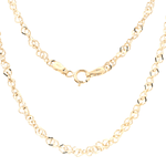 Cadena de Oro Amarillo 18K Garibaldi Espiral 