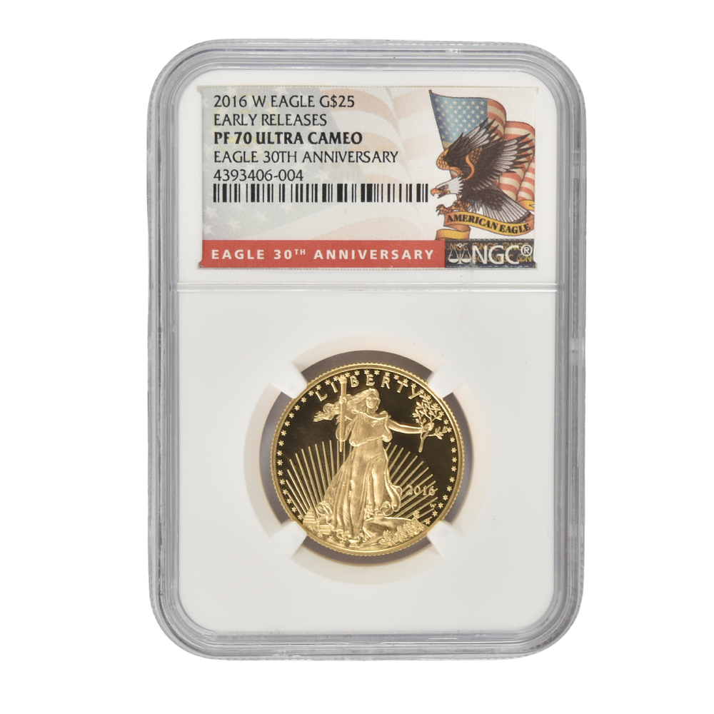 Moneda de Oro 25 Dólares American Eagle 2016 – 1/2 Onza