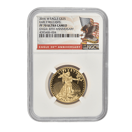 Moneda de Oro 25 Dólares American Eagle 2016 – 1/2 Onza