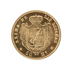 Moneda de Oro 10 Escudos España 1868 – Isabel II 