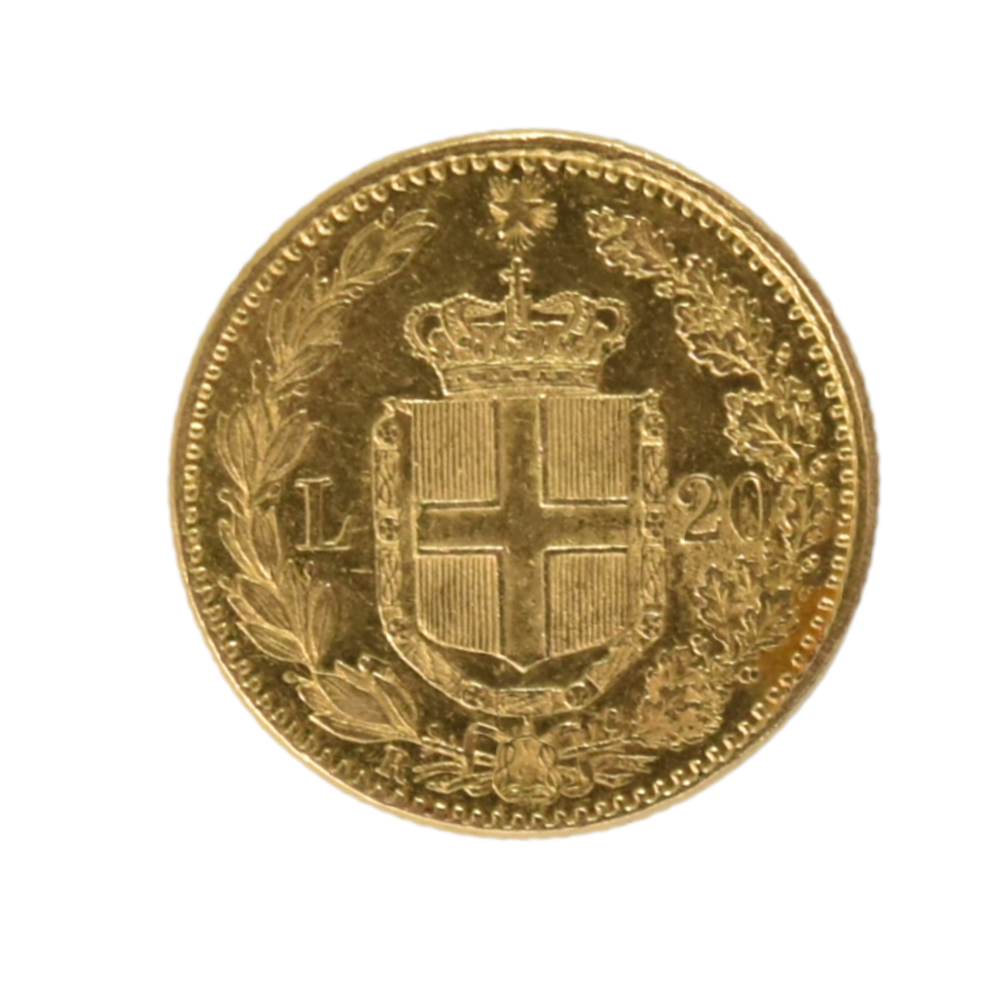 Moneda de Oro 20 Liras Italia 1888 – Umberto I 