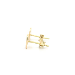 Aros de Oro Amarillo 18K Corazón Diseño Ojo Turco 