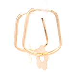 Aros de Oro Amarillo 18K Campana con Flor Mateada Móvil y Cierre Criollo