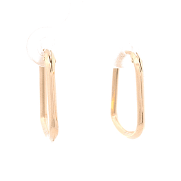 Aros de Oro Amarillo 18K Campana con Cierre Criollo