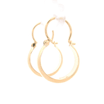 Aros de Oro Amarillo 18K Bote con Gancho