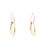 Aros de Oro Amarillo 18K Tubular con Gancho