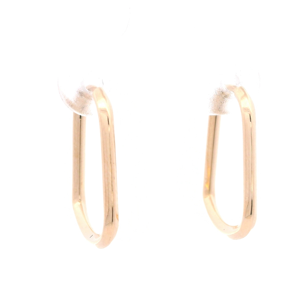 Aros de Oro Amarillo 18K Campana con Cierre Criollo