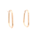 Aros de Oro Amarillo 18K Campana con Cierre Criollo