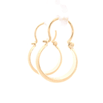 Aros de Oro Amarillo 18K Bote con Gancho