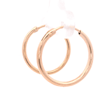 Aros de Oro Amarillo 18K Tubular con Cierre Criollo