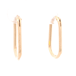 Aros de Oro Amarillo 18K Campana con Cierre Criollo